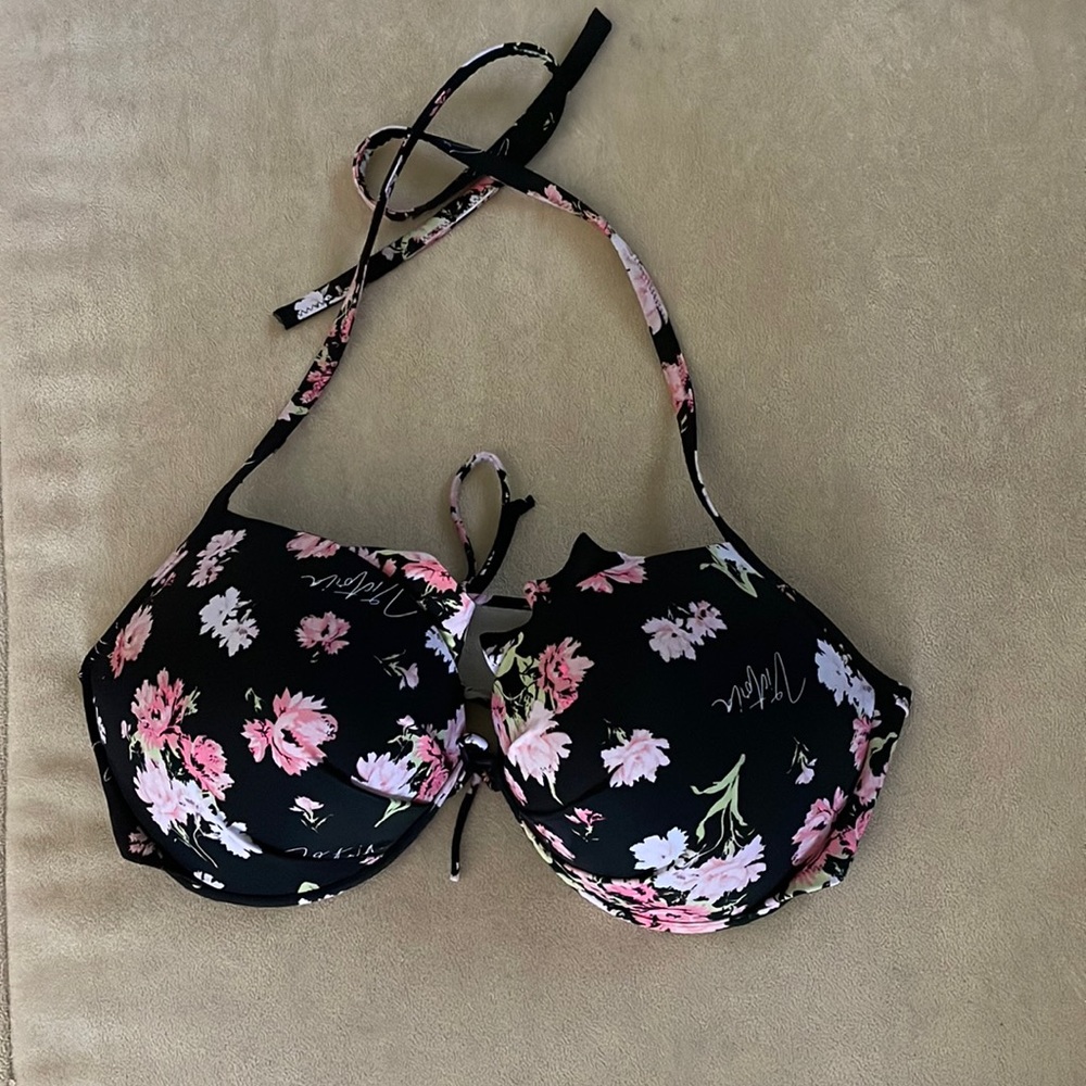 Victoria’s Secret padded bikini top floral